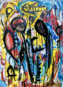 The lonely honey bee 80 x 100 cm 2007 | Reinhard Stammer | reinhard-stammer.com