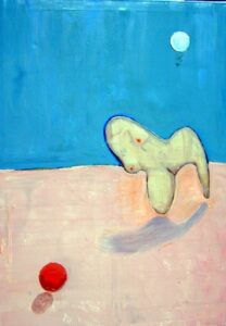 Femme Fatal on the beach 70 x 10 cm 2007 | Reinhard Stammer | reinhard-stammer.com