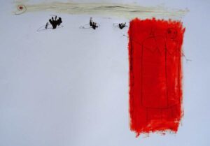The escape 70 x 100 cm on Paper 2019 | Reinhard Stammer | reinhard-stammer.com