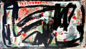 Dancing black 90 x 150 cm 2020 | Reinhard Stammer | reinhard-stammer.com