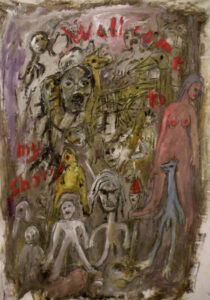 Wellcome to my show 100 x 150 cm 2013 sold | Reinhard Stammer | reinhard-stammer.com