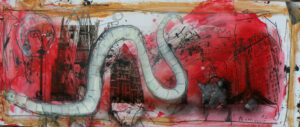 A worm in the town 30 x 70 cm 2013 | Reinhard Stammer | reinhard-stammer.com