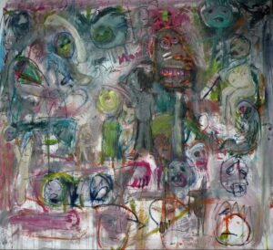 Try to metabolize Dedidcated to Jonathan Meese 110 x 120 cm 2013 | Reinhard Stammer | reinhard-stammer.com