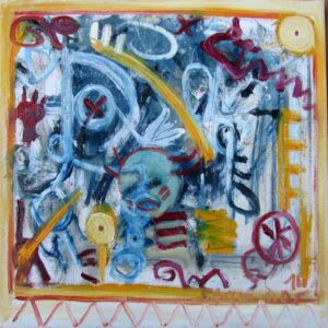 Born into a chaotic world 50 x 50 cm 2014 | Reinhard Stammer | reinhard-stammer.com