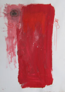 Woman with red 40 x 30 cm 2014 | Reinhard Stammer | reinhard-stammer.com