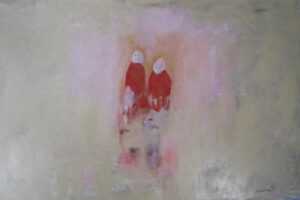 Two monks 120 x 180 cm 2016 | Reinhard Stammer | reinhard-stammer.com