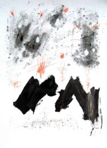 Black waves 60 x 80 cm on paper 2017 | Reinhard Stammer | reinhard-stammer.com