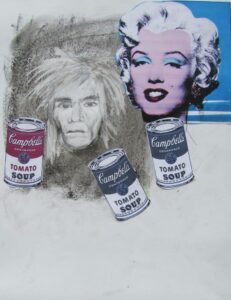 In honor Warhol 40 x 30 cm 2015 | Reinhard Stammer | reinhard-stammer.com