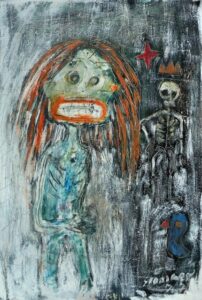 Walking with death 70 x 100 cm 2010 | Reinhard Stammer | reinhard-stammer.com